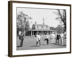 Golf at Manhansett I.E. Manhanset House, Shelter Island, N.Y.-null-Framed Photo