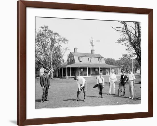 Golf at Manhansett I.E. Manhanset House, Shelter Island, N.Y.-null-Framed Photo