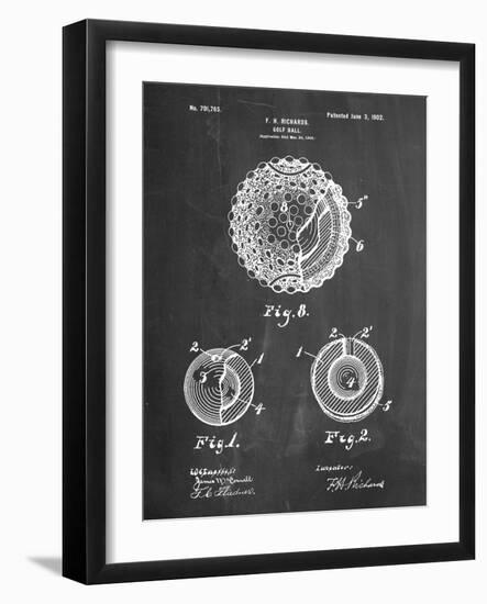 Golf Ball 1902 Patent-Cole Borders-Framed Art Print