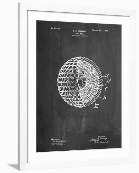 Golf Ball 1902 Patent-Cole Borders-Framed Art Print