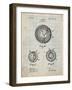 Golf Ball 1902 Patent-Cole Borders-Framed Art Print