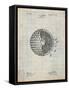 Golf Ball 1902 Patent-Cole Borders-Framed Stretched Canvas