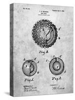 Golf Ball 1902 Patent-Cole Borders-Stretched Canvas