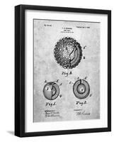 Golf Ball 1902 Patent-Cole Borders-Framed Art Print