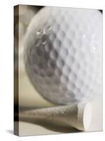 Golf Ball and Golf Tee-Tom Grill-Stretched Canvas