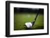 Golf Ball on Green Meadow, Driver-JanPietruszka-Framed Photographic Print