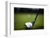 Golf Ball on Green Meadow, Driver-JanPietruszka-Framed Photographic Print