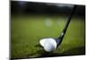 Golf Ball on Green Meadow, Driver-JanPietruszka-Mounted Photographic Print