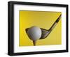 Golf Ball on Tee with Club-null-Framed Photographic Print