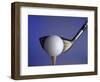 Golf Ball on Tee with Club-null-Framed Photographic Print