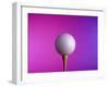 Golf Ball on Tee-null-Framed Premium Photographic Print