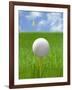 Golf ball on tee-Gaetano-Framed Photographic Print