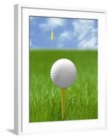 Golf ball on tee-Gaetano-Framed Photographic Print