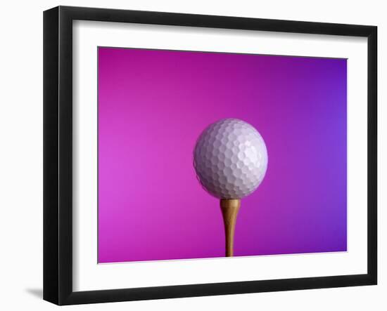 Golf Ball on Tee-null-Framed Photographic Print