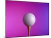 Golf Ball on Tee-null-Mounted Photographic Print