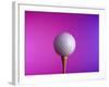 Golf Ball on Tee-null-Framed Photographic Print