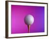 Golf Ball on Tee-null-Framed Photographic Print