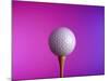 Golf Ball on Tee-null-Mounted Photographic Print