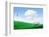 Golf Ball on the Green-soupstock-Framed Photographic Print