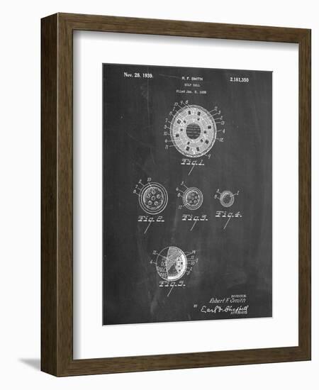 Golf Ball Patent-null-Framed Art Print