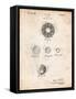 Golf Ball Patent-Cole Borders-Framed Stretched Canvas