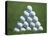 Golf Ball Pyramid-null-Stretched Canvas
