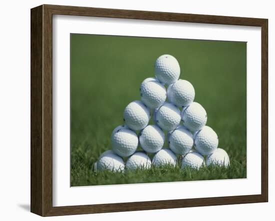 Golf Ball Pyramid-null-Framed Photographic Print