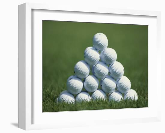 Golf Ball Pyramid-null-Framed Photographic Print