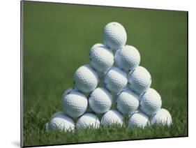 Golf Ball Pyramid-null-Mounted Photographic Print