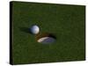 Golf Ball Sitting Near the Hole-null-Stretched Canvas