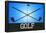 Golf Blue Sports Poster Print-null-Framed Poster