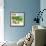 Golf Cart in Blue-Robbin Rawlings-Framed Art Print displayed on a wall