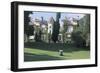 Golf Cart in the Garden of a Castle, Arcangues Castle, Aquitaine, France-null-Framed Giclee Print