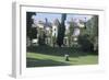 Golf Cart in the Garden of a Castle, Arcangues Castle, Aquitaine, France-null-Framed Giclee Print