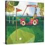 Golf Cart - Red-Robbin Rawlings-Stretched Canvas