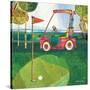 Golf Cart - Red-Robbin Rawlings-Stretched Canvas