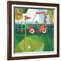 Golf Cart - Red-Robbin Rawlings-Framed Art Print