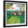 Golf Cart - Red-Robbin Rawlings-Framed Art Print