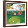 Golf Cart - Red-Robbin Rawlings-Framed Art Print