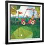 Golf Cart - Red-Robbin Rawlings-Framed Art Print