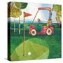 Golf Cart - Red-Robbin Rawlings-Stretched Canvas