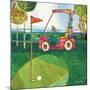 Golf Cart - Red-Robbin Rawlings-Mounted Giclee Print