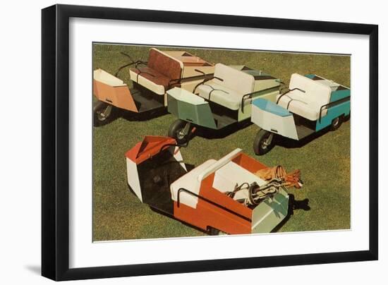 Golf Carts-null-Framed Art Print