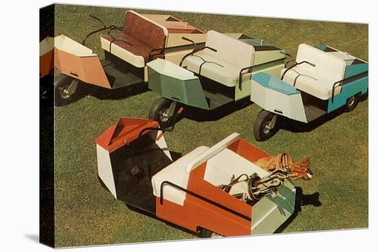 Golf Carts-null-Stretched Canvas
