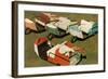 Golf Carts-null-Framed Art Print