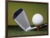 Golf Club and Ball on Tee-null-Framed Photographic Print