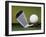 Golf Club and Ball on Tee-null-Framed Photographic Print