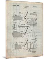 Golf Club, Club Head Patent-Cole Borders-Mounted Art Print