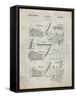 Golf Club, Club Head Patent-Cole Borders-Framed Stretched Canvas