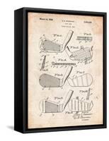 Golf Club, Club Head Patent-Cole Borders-Framed Stretched Canvas